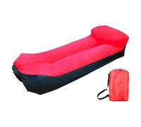 getuse Fauteuil gonflable portable léger avec dossier d'oreiller pour camping, plage, festival de musique, rassemblements au bord du lac, 220 x 70 x 60 cm - Rouge