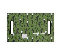 getuse Housse de siège de voiturette de golf avec poches de rangement, réutilisable, lavable et respirante en polyester pour terrains de sports de plein air, 133 x 82 cm, style D