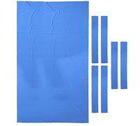 getuse Kit de rechange pour table de billard de 2,7 m d'épaisseur en laine et nylon mélangé avec bandes de coussin pour rénovation et restauration de table - Bleu - 2,8 x 1,5 m