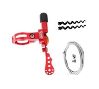 getuse Levier de selle de vélo réglable avec télécommande et câble pour vélo de route Rouge 2,4 cm