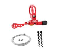 getuse Levier de selle de vélo réglable avec télécommande et câble pour vélo de route Rouge 22,2 mm
