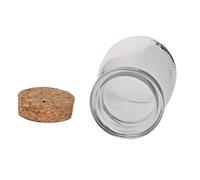 getuse Lot de 2 mini bocaux de rangement en verre borosilicate avec bouchons en liège pour bonbons, pot-pourri et décoration de vacances