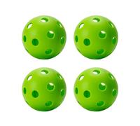 getuse Lot de 4 balles de pickleball d'intérieur à 26 trous à rebond élevé pour tous les styles de pagaie - Vert