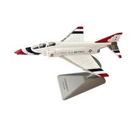 getuse Modèle d'avion de Chasse 1/144, Jouet Simulé Avion d'Attaque, Réplique Miniature pour Collection Maison- Argent Blanc