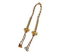 getuse Perles de prière bouddhistes tibétaines Mala avec cloche, Vajra et pompon porte-bonheur pour la méditation et le chant