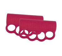 getuse Poignées d'Haltérophilie Légères et Portables - Paire de Gants de Gymnastique pour Soulevés de Terre et Haussements d'Épaules- Rose Rouge