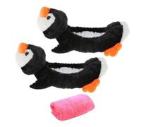 getuse Protège-lame élastique avec chiffon de nettoyage pour patins artistiques, patins de hockey, protection de marche 35 cm - Rose pingouin