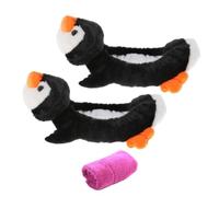 getuse Protège-lame élastique avec chiffon de nettoyage pour patins artistiques, patins de hockey, protection de la marche, 35 cm, violet pingouin