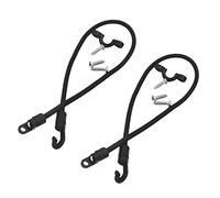 getuse Rod Tamer Strap Saver Lot de 2 connecteurs de montage de pont - Support de canne à pêche de 30,5 cm pour bateaux, peut contenir 4 cannes, noir