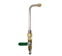 getuse Tige de valve de nettoyeur haute pression en cuivre et acier inoxydable avec adaptateur de connexion rapide pour usage industriel et domestique - 90 degrés