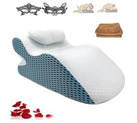 Getvireon Vireon Sweet Spot Pillow, 27° Perfect Position Sex Cushion, Memory Foam Wedge Pillow for Bed Adult, Experienced Better Support & Alignment, Keep The Passion Going All Night(K,with Blanket)