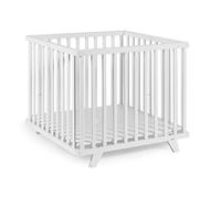 Geuther 2258 WE Lasse 2257 Parc pliable à hauteur réglable Blanc 96 x 96 cm 20,12 kg