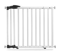 Geuther 2714 Barrière de sécurité pivotante dimensions: 68 cm - 102 cm barrière de porte barrière d'escalier sans perçage fermeture de sécurité s'ouvre dans 2 directions Blanc