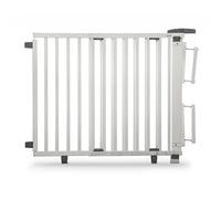 Geuther 2735 Barrière de sécurité pivotante Réglable: 95 cm - 135 cm Porte de sécurité Barrière de porte à fixer & à percer Barrière haute pour bébés réglable Blanc