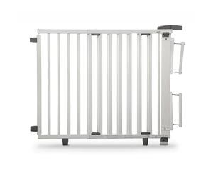 Geuther 2735 Barrière de sécurité pivotante Réglable: 95 cm - 135 cm Porte de sécurité Barrière de porte à fixer & à percer Barrière haute pour bébés réglable Blanc