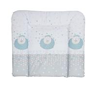 Geuther 5835 Matelas à langer Lena Adaptation: 85 x 75 cm Matelas à langer adapté à l'étagère à langer Clarissa & autres tables à langer Bord surélevé et protection de la tête Mouton