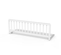 Geuther Barrière De Lit - Barrière De Sécurité Enfant Lit en Bois De Hêtre - Barrière Lit Bébé - Barrière De Lit Adulte - Barrière Pliable Solide Et Esthétique (White, 110x38 cm)