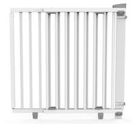 Geuther 2735 Barrière de sécurité pivotante Réglable: 95 cm - 135 cm Porte de sécurité Barrière de porte à fixer & à percer Barrière haute pour bébés réglable Blanc