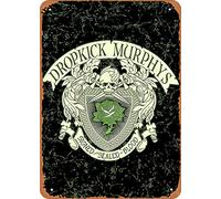 Geuuki Plaque en métal 20,3 x 30,5 cm - Art et vecteur Dropkick Murphys - Plaque en aluminium pour maison, cuisine, café, ferme, décoration murale