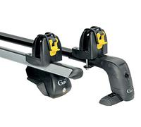 GEV Support Universel pour Ski - 1610 - Noir - Compatible Voiture - Barres de Toit - 60 mm - Carving & Ski de Fond