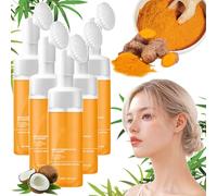 Gevona Cleanser 100ml New Gevona Turmeric Face Wash with Brush 2025 Formula Gevona Face Cream Hydrating Brightening Foaming Facial Cleanser for Dullness & Fine Lines, All Skin Types (5)