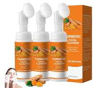 Gevona Nettoyant Moussant Au Curcuma,Nettoyant Visage Lemon,Curcuma Citron Nettoyant,Nettoyant Exfoliant Pour Le Visage,Nettoyer Et Exfolier,Brightening Moisturising Face Wash for Women and Men (3)