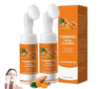 Gevona Nettoyant Moussant Au Curcuma,Nettoyant Visage Lemon,Curcuma Citron Néttoyant,Néttoyant Exfoliant Pour Le Visage,Nettoyér Et Exfolier,Brightening Moisturising Face Wash for Women and Men (2)