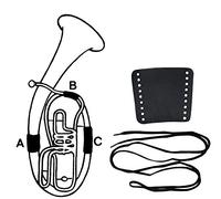 Gewa 720598 Protection de main en cuir pour Tuba si