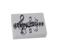 Gewa 976048 Gomme Motif Notes rectangulaire