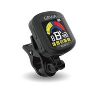 GEWA Accordeur rechargeable Clip-3 – Rotation 360°, écran LCD 4 couleurs, modes multiples