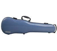 GEWA AIR 1.7 Etuis de forme violon bleu brillant, Fabriqué en Allemagne, avec poignée latérale