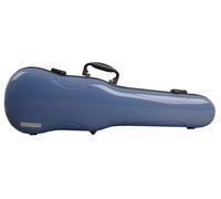 GEWA AIR 1.7 Etuis de forme violon bleu brillant, Fabriqué en Allemagne, haute résistance à la casse