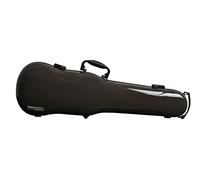 GEWA AIR 1.7 Etuis de forme violon marron brillant, Fabriqué en Allemagne, avec poignée latérale