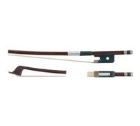 GEWA Archet de contrebasse 1/8 Modèle français – Crin naturel, baguette ronde, hausse en bois dur