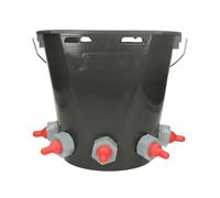 Gewa Bac d'allaitement pour agneaux 5 tétines seau pour agneau cplt. avec tétines et valves