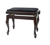 GEWA Banc de Piano Deluxe Classic, Noir Brillant