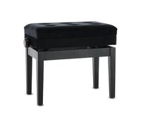 Gewa Banc de Piano Deluxe Compartment Noir Mat, avec Compartiment à partitions