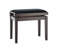Banc de piano GEWA Deluxe, bois massif, réglable en hauteur, bois de rose mat