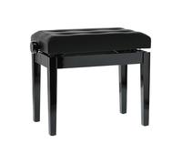 GEWA Banc de Piano, Similicuir, Noir Brillant, Kunstleder