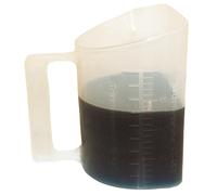 Gewa Bécher de mesure 2 litres - biseauté avec graduation et bec verseur