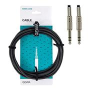 GEWA Câble instrument Stereo Basic Line 6m, noir (jack stéréo 6,3 mm - jack stéréo 6,3 mm) 190030