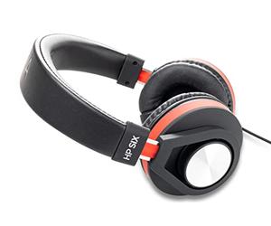 GEWA Casque HP Six fermé, supra-aural, noir-rouge