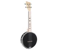 GEWA Concert Banjo Ukulele Manoa - Résonateur ouvert - Noir brillant - in ig Bag rembourré - B-CO-A