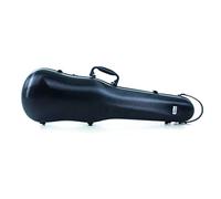 GEWA Étui pour violon en polycarbonate taille 4/4 - 1/2, Noir, Intérieur noir, 2 bretelles amovibles, Pochette accessoires, Suspension rembourrée, Poignée latérale supplémentaire
