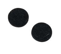 GEWA Feutre de frappe pour saxophone Plaquettes de doigts, couleur noire, diamètre 12 mm, épaisseur 2 mm, paquet de 25 pièces