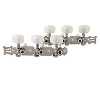 GEWA Guitare classique chromée ovale bouton nacré crème