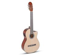 GEWA guitare classique électro-acoustique Basic Plus, table en épicéa, corps en tilleul, 4/4, naturel