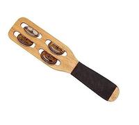 GEWA, Jingle Stick, Naturel, Cymbalettes en acier chromé, Manche en plastique, Cadre en chêne du Siam