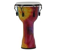 GEWA Liberty Djembé accordage mécanique (tirants) - Diamètre : 10" (25,4 cm) - Hauteur : 19,5" (49 cm) - Nombre de crochets : 6 - Motif : Batik