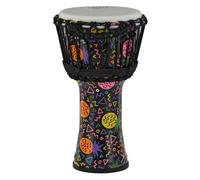 GEWA Liberty Djembé Système d'accord: par corde - Diamètre : 10" (25,4 cm) - Hauteur : 19,5" (49 cm) - Nombre de cordes : 25 - Motif : Pineapple